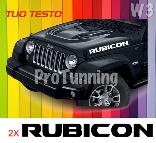 Jeep rubicon wrangler scritte - rubicon,