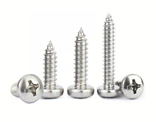 VITI IN ACCIAIO INOX AUTOFILETTANTI D.2,2 2,9 3,5 3,9 4,2 4,8 5,5mm TESTA CROCE