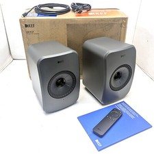 KEF LSX II LT Altoparlanti HiFi Wireless - Coppia (Grigio Grafite) e Telecomando