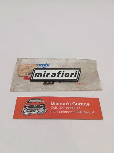 Scritta emblema mirafiori - scritta, fiat