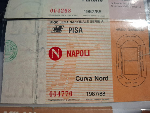 Biglietto ticket calcio - ticket, napoli