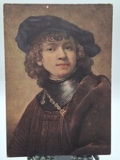 ? cartolina d'epoca self portrait - rembrandt