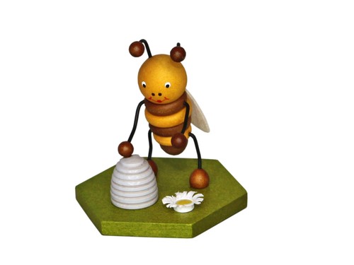 Legno miniaturfigur ape - legno, con
