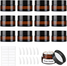 12 Pezzi Marrone Vasetti Vetro