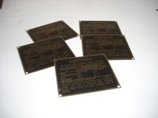 JEEP WILLYS  TARGHETTE CAUTION nuove rifatte