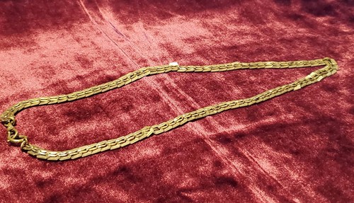 Collana catena maglia piatta
