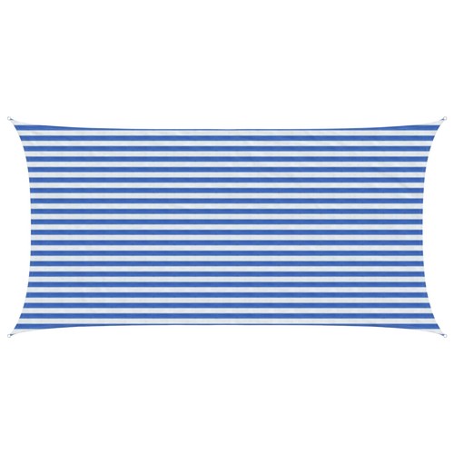 Telo ombra blu bianco 5 - e, x