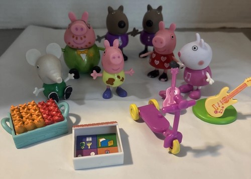 Peppa pig figure lot - peppa, 7