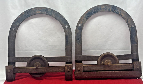 Set coppia ganci rulli porta