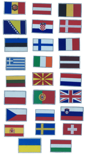 Patch con bandiere europa - patch,