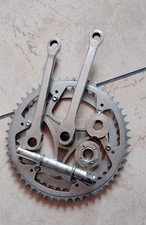 guarnitura doppia acciaio bici corsa anni 50 Tipo Magistroni eroica  vintage