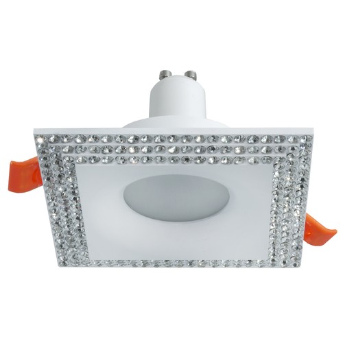 Faretto bianco brillantini