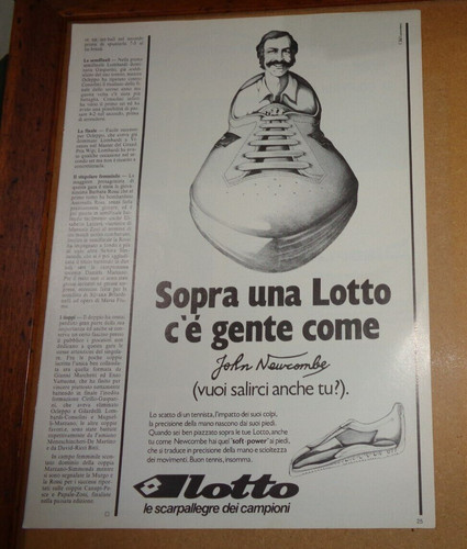Pubblicità tennis 1978 - pubblicità,