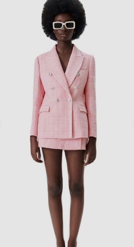 Giubbino blazer lungo rosa - giubbino,