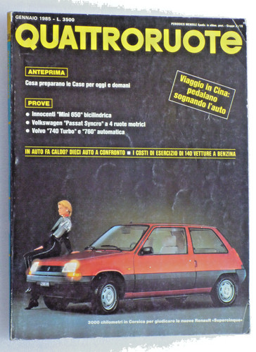 Quattroruote gennaio 1985 n - quattroruote,