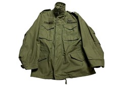 Cappotto vintage M 65 uomo piccolo reg verde field jacket 1972 M65 esercito OG 107 croccante