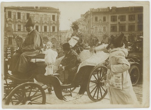 Carnevale nizza battaglia - di, nizza.