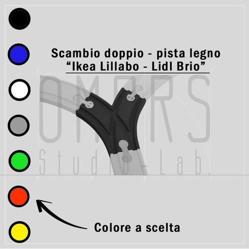 Scambio deviatoio doppio - 1x,
