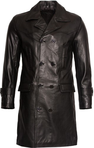 Giacca pelle uomo lungo - di,