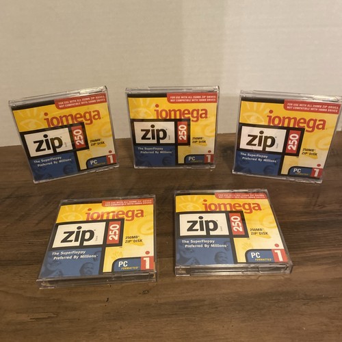 Confezione dischi zip iomega - confezione, 5