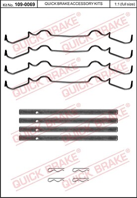 Kit accessori pastiglie freno - pastiglie,