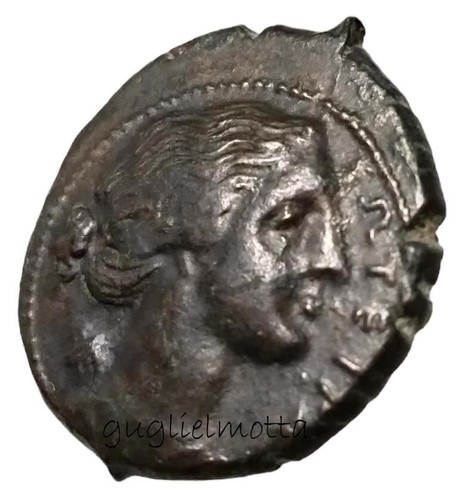 Siracusa agatocle bronzo con - bronzo,