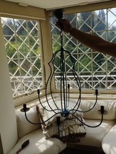 lampadario ferro battuto