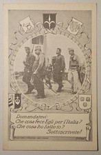 CARTOLINA MILITARE - TRIESTE ISTRIA DALMAZIA IRREDENTISMO BATTISTI WW1 PREST NAZ