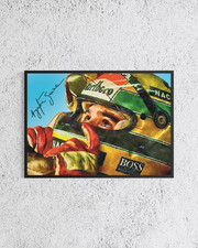 Ayrton Senna McLaren Autografo