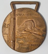 MEDAGLIA MILITARE AFRICA ORIENTALE ETIOPIA MOLTI NEMICI MOLTO ONORE MUSSOLINI