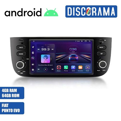 Autoradio android 64gb - 4/64gb, fiat