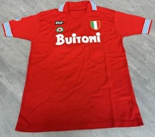 Maglia Rossa MARADONA NAPOLI BUITONI 10 1987/88 Acrilico Vintage Calcio Anni 80