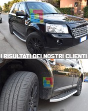 PEDANE LATERALI LAND ROVER FREELANDER 2 2007+ SOTTOPORTA IN ALLUMINIO / ABS