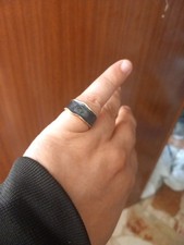 Anello Da Lutto Mourning Ring Color oro Gold E Smalti Raro Super Affare 