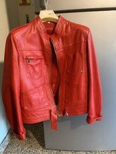 Giubbotto In Vera Pelle Rosso