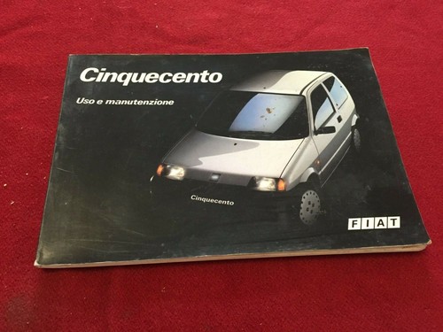 Fiat cinquecento manuale - cinquecento,