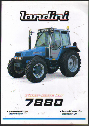 Foglietto brochure trattore
