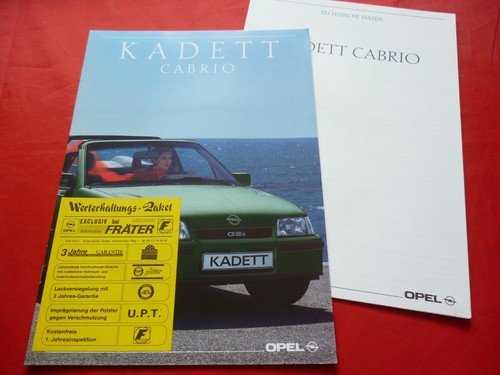 Opel kadett cabrio edition - e, +
