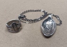 Set anello e collana cucchiaio