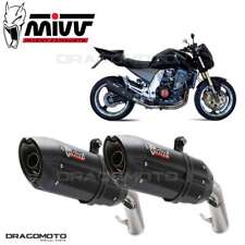 Scarico doppio KAWASAKI Z 1000 2005 2006 MIVV Suono Nero