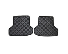 2X Black Eco Leather Non-slip