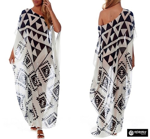 Caftano copricostume vestito - copricostume,