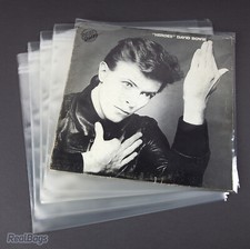 100 BUSTE POLIPROPILENE VINILI LP 33 GIRI MY 80 CON FLAP ADESIVO