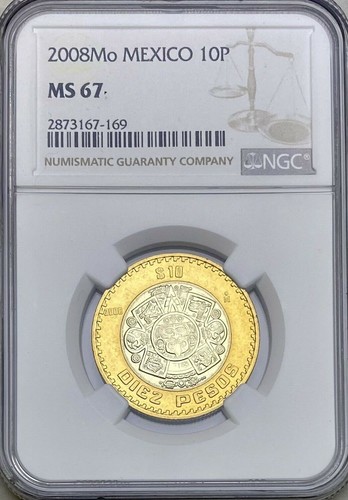 2008mo mexico pesos ngc ms - 2008mo,