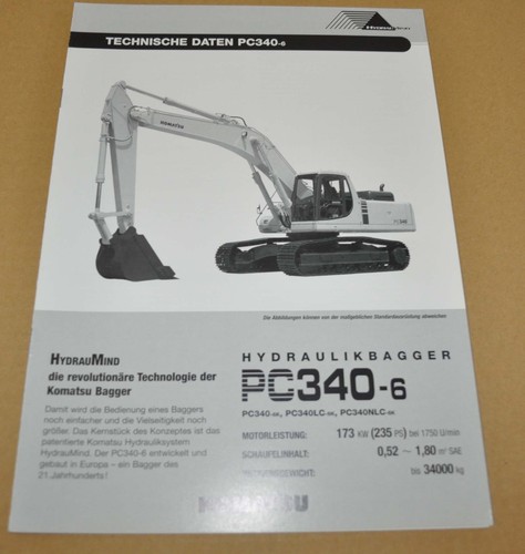 Komatsu pc340 escavatore - komatsu, pc340-6