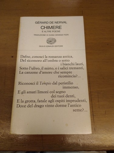 Gerard nerval chimere - de, e