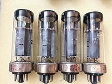 Siemens Philips EL34 6CA7 Metal Base Disc getter, NOS testato Matched Quad