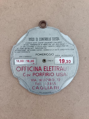 1043a disco orario metallo - in,