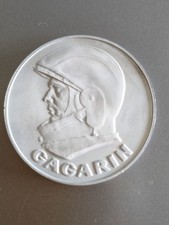 Unione Sovietica Medaglia in alluminio 30° anniversario Primo Uomo nella Spazio