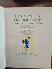 Les contes de Boccace - Decameron - illustrations de Brunelleschi - 2 volumi